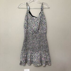 Sante M. Cicca Women’s M Medium Lavender Floral Ruffle Mini Dress